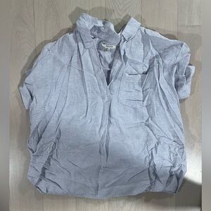 Madewell short sleeve oxford shirt, women’s med